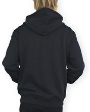 Deus Ex Machina Victory Lap zip hoodie i svart, baksida med luva