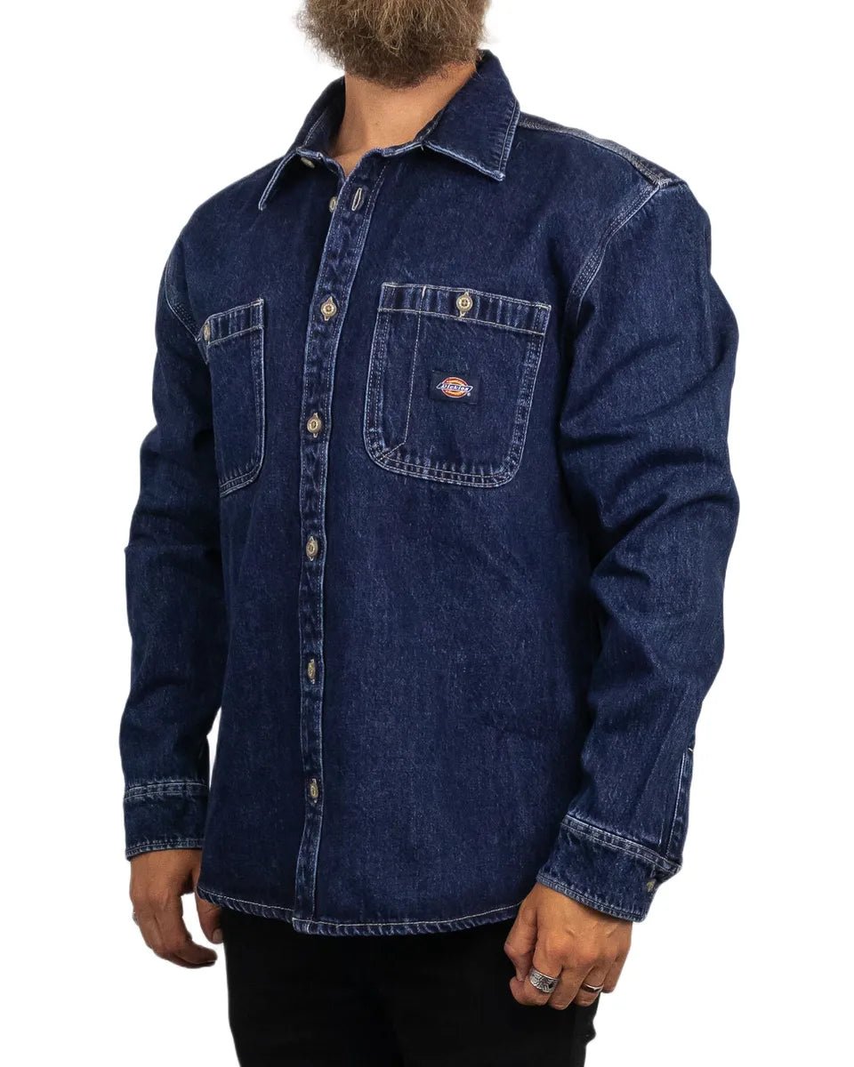 Dickies - Denimskjorta - Mechanic Shirt - Blå - jhstore.se