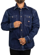 Dickies - Denimskjorta - Mechanic Shirt - Blå - jhstore.se