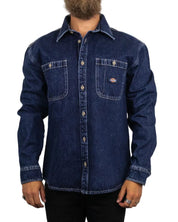 Dickies - Denimskjorta - Mechanic Shirt - Blå - jhstore.se