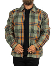 Dickies - Flanell Jacka Rutig - Petersburg - Grön - jhstore.se