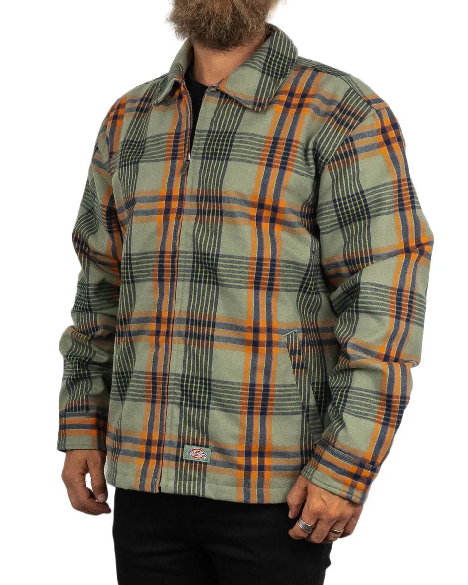Dickies - Flanell Jacka Rutig - Petersburg - Grön - jhstore.se