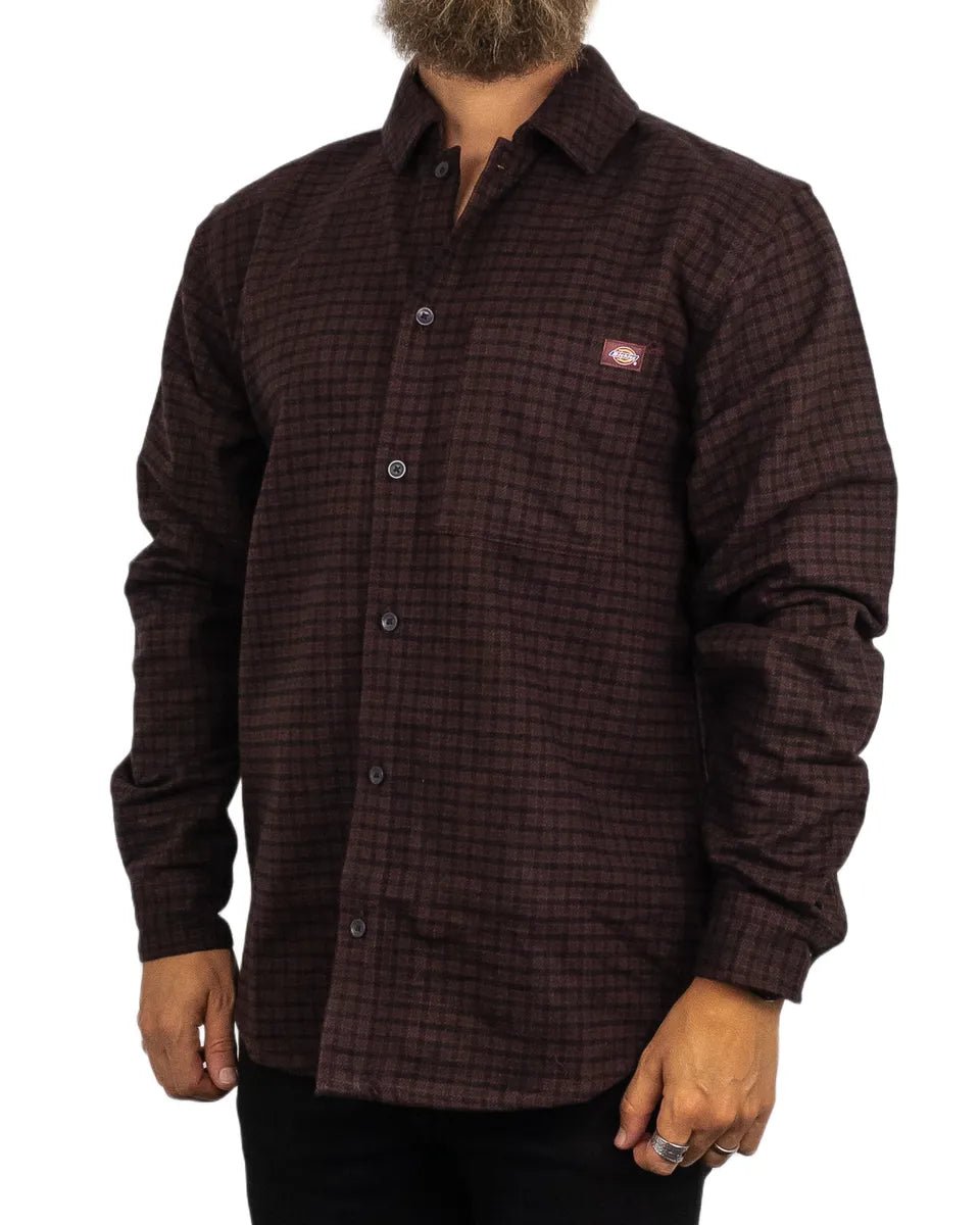 Dickies - Flanell Skjorta Rutig - Hendersonville - Brun - jhstore.se