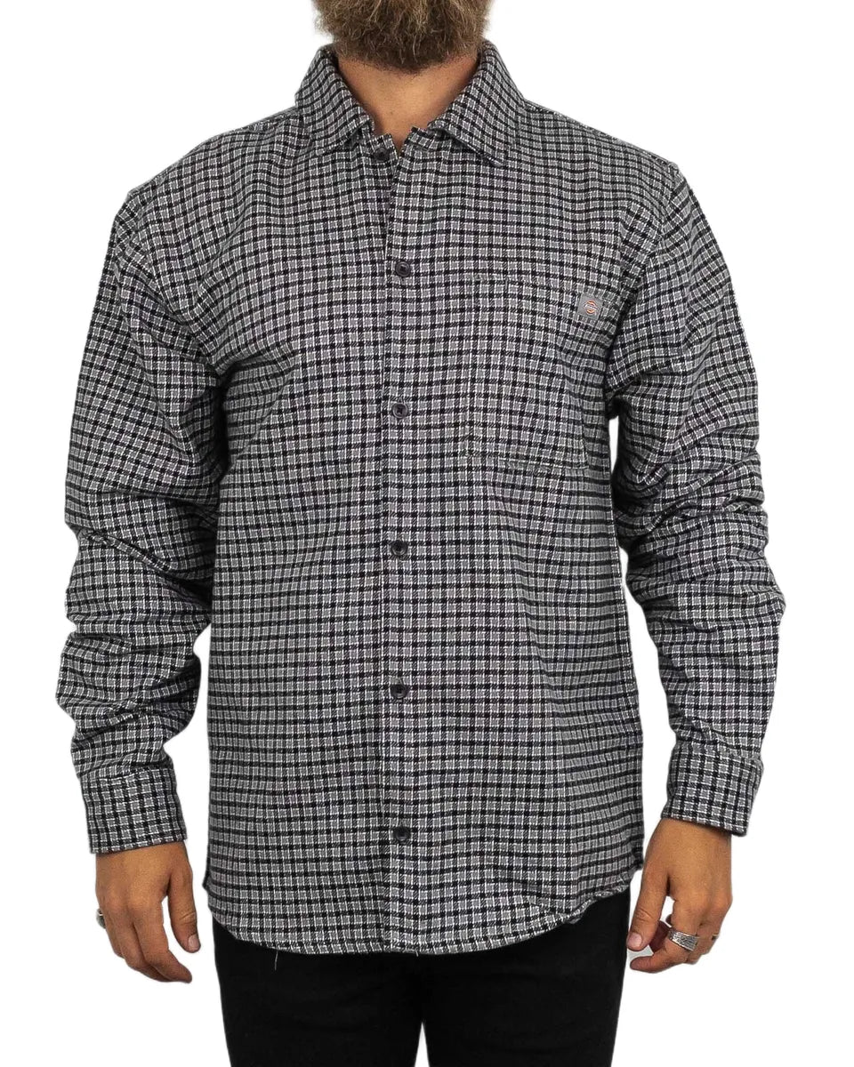 Dickies - Flanell Skjorta Rutig - Hendersonville - Grå - jhstore.se