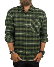 Dickies - Flanellskjorta Rutig - Check Cypress - Grön - jhstore.se