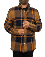 Dickies - Flanellskjorta Rutig - Nimmons - Brun - jhstore.se