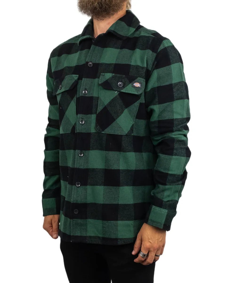 Dickies - Flanellskjorta Rutig - Sacramento Pine - Mörkgrön - jhstore.se