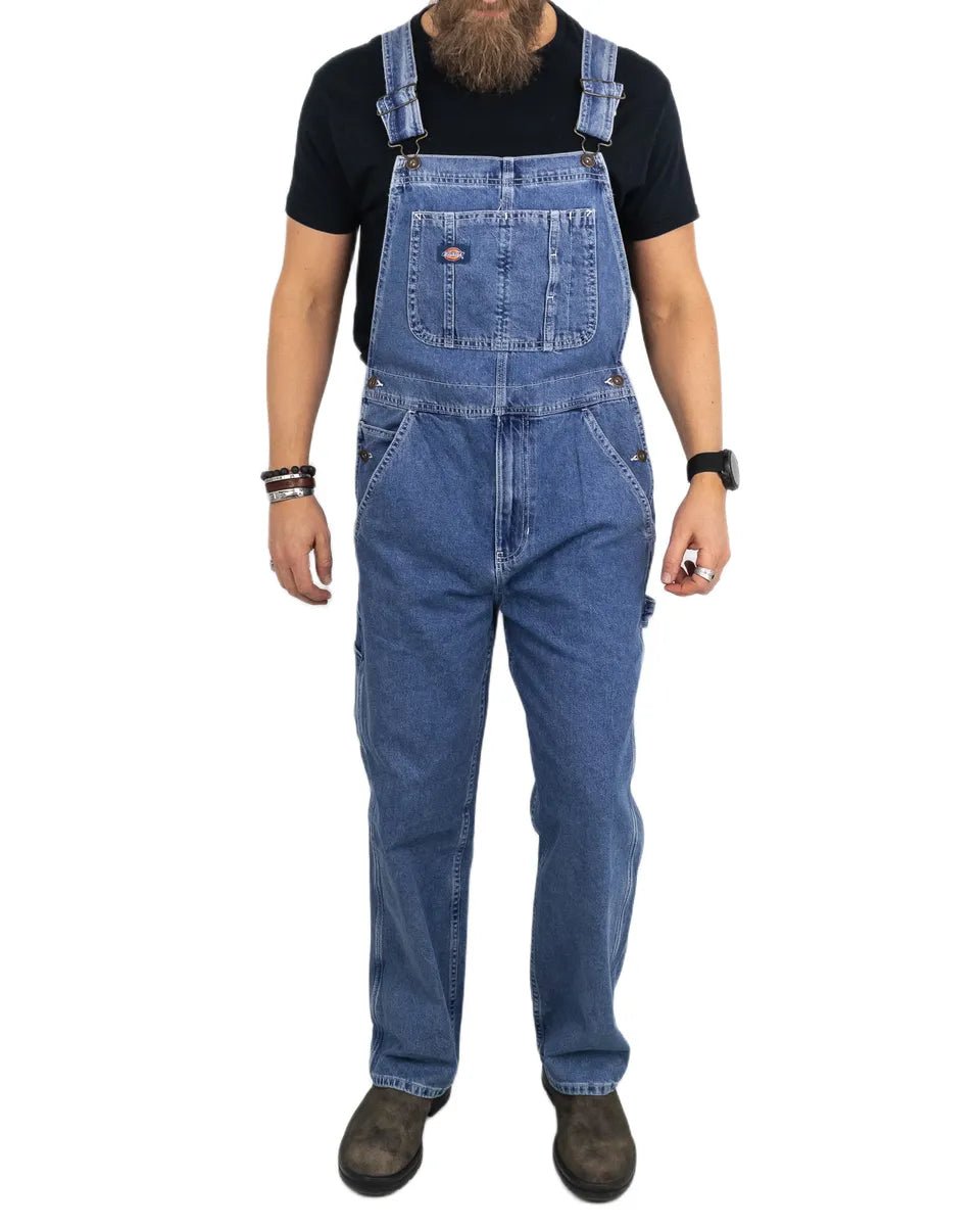Dickies - Hängslebyxor Denim - Blå - jhstore.se