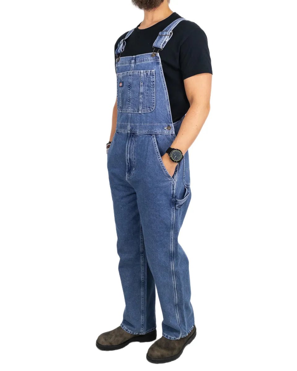 Dickies - Hängslebyxor Denim - Blå - jhstore.se