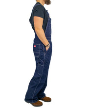 Dickies - Hängslebyxor Denim - Loose Fit - Rinsed Blå - jhstore.se