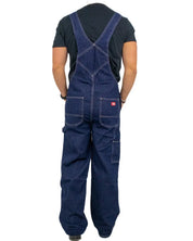 Dickies - Hängslebyxor Denim - Loose Fit - Rinsed Blå - jhstore.se