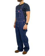 Dickies - Hängslebyxor Denim - Loose Fit - Rinsed Blå - jhstore.se