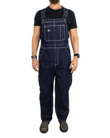 Dickies - Hängslebyxor Denim - Rinsed Blå