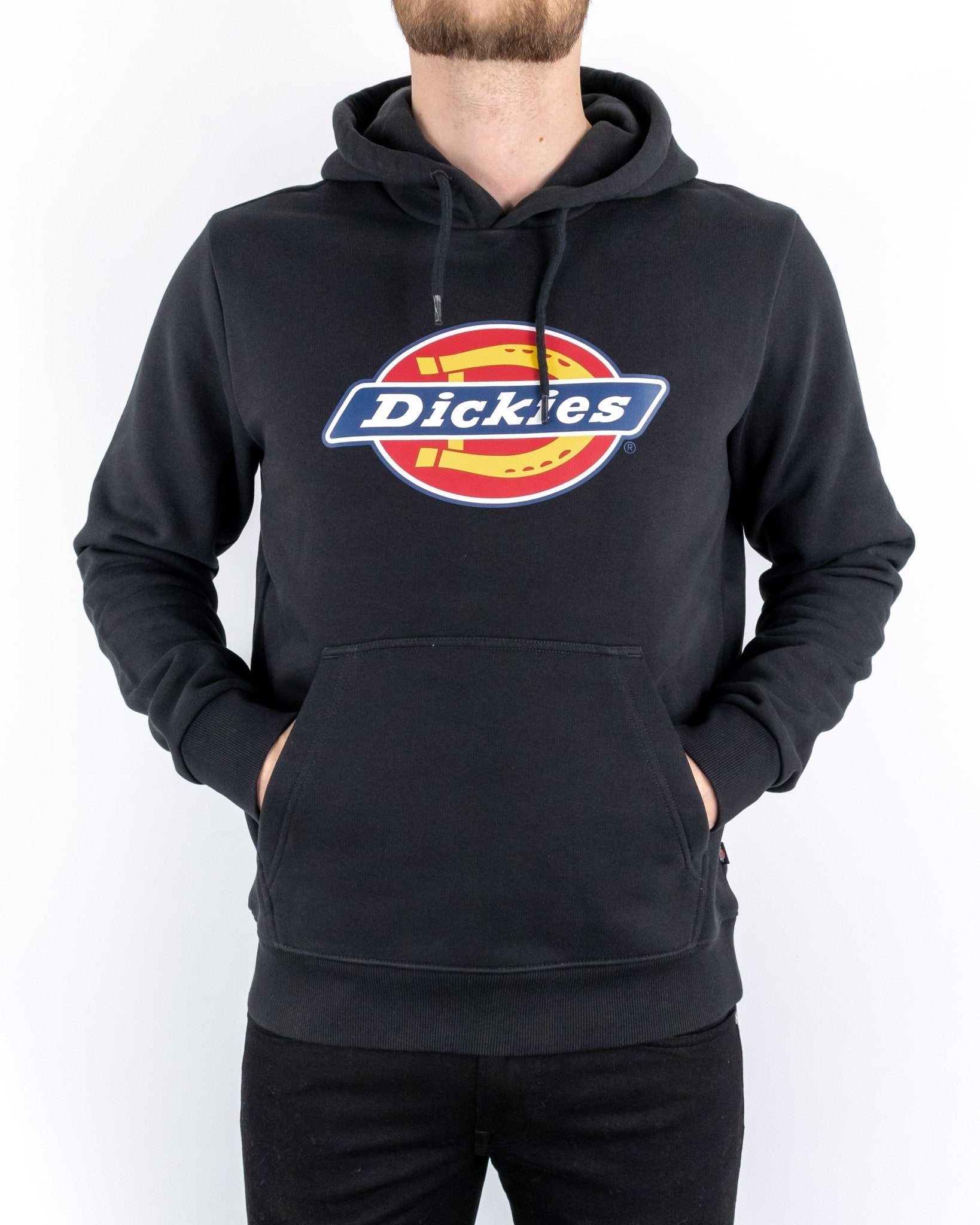 Dickies - Icon Logo Hood Black - jhstore.se
