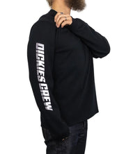 Dickies - Långärmad T-Shirt - Nashport Dickies Crew LS - Svart - jhstore.se