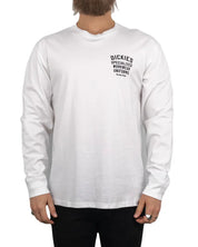 Dickies - Långärmad T-Shirt - Specialized Work Wear LS Tee - Vit - jhstore.se