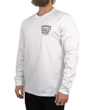 Dickies - Långärmad T-Shirt - Specialized Work Wear LS Tee - Vit - jhstore.se