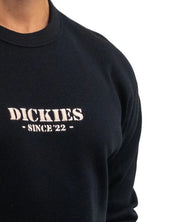 Dickies - Långärmad T-Shirt - Våfflad - Svart - jhstore.se