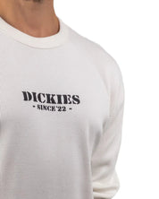 Dickies - Långärmad T-Shirt - Våfflad - Vit - jhstore.se