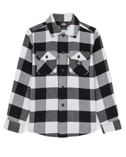 Dickies - New Sacramento Flanellskjorta - Barn - Svart/Vit - jhstore.se