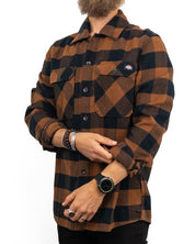 Dickies - Sacramento Toffee - Flanellskjorta Brun - jhstore.se