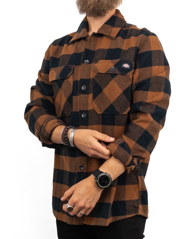 Dickies - Sacramento Toffee - Flanellskjorta Brun - jhstore.se
