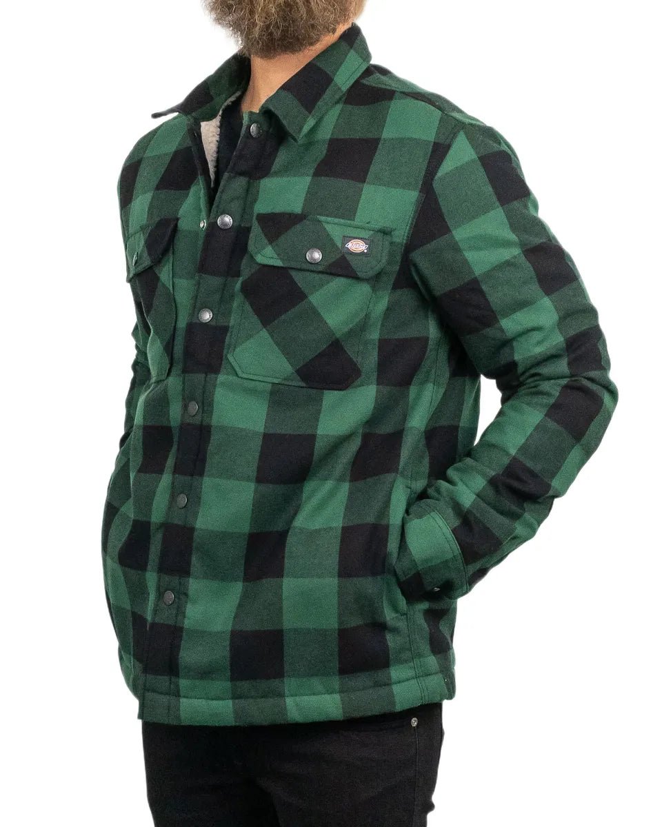 Dickies - Sherpafodrad Skjorta - Lined Sacramento - Grön - jhstore.se
