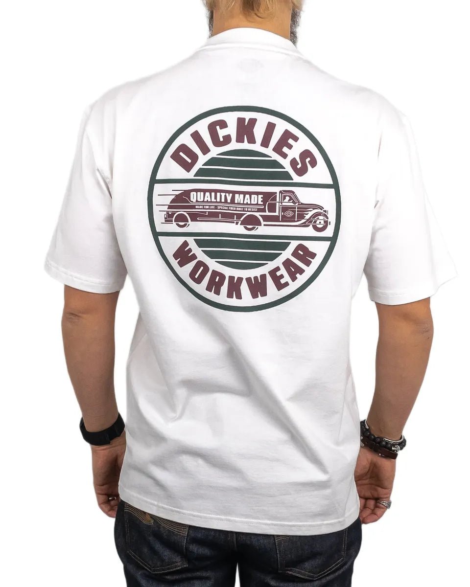 Dickies - T-Shirt - Circle Truck - Vit - jhstore.se