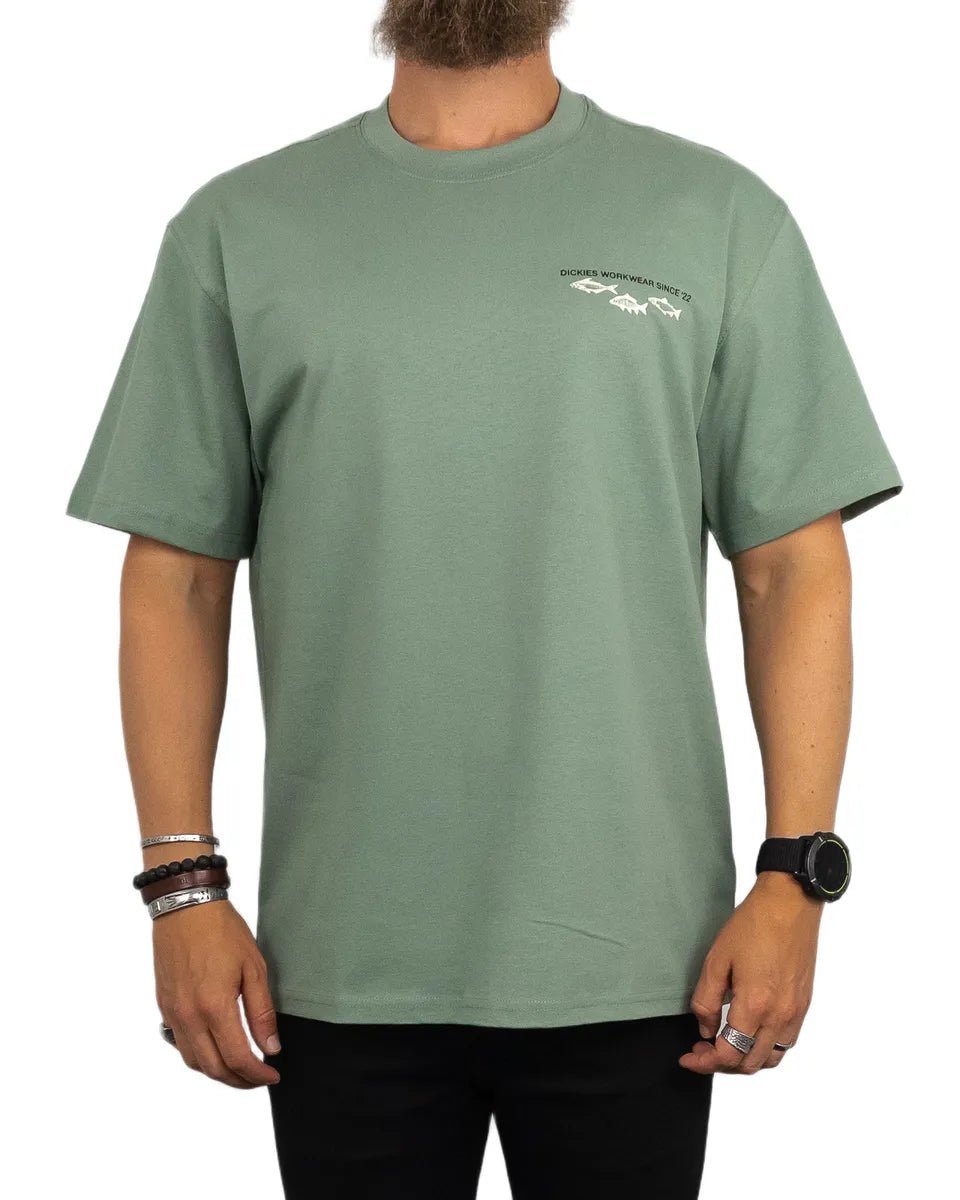 Dickies - T-Shirt Fiskar - Laryville - Grön - jhstore.se