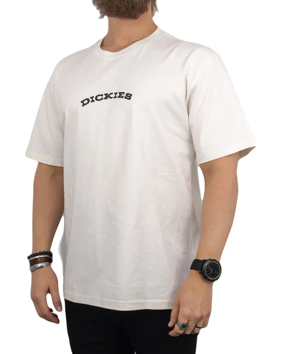 Dickies - T-Shirt med Ryggtryck - Outdoor - Vit - jhstore.se