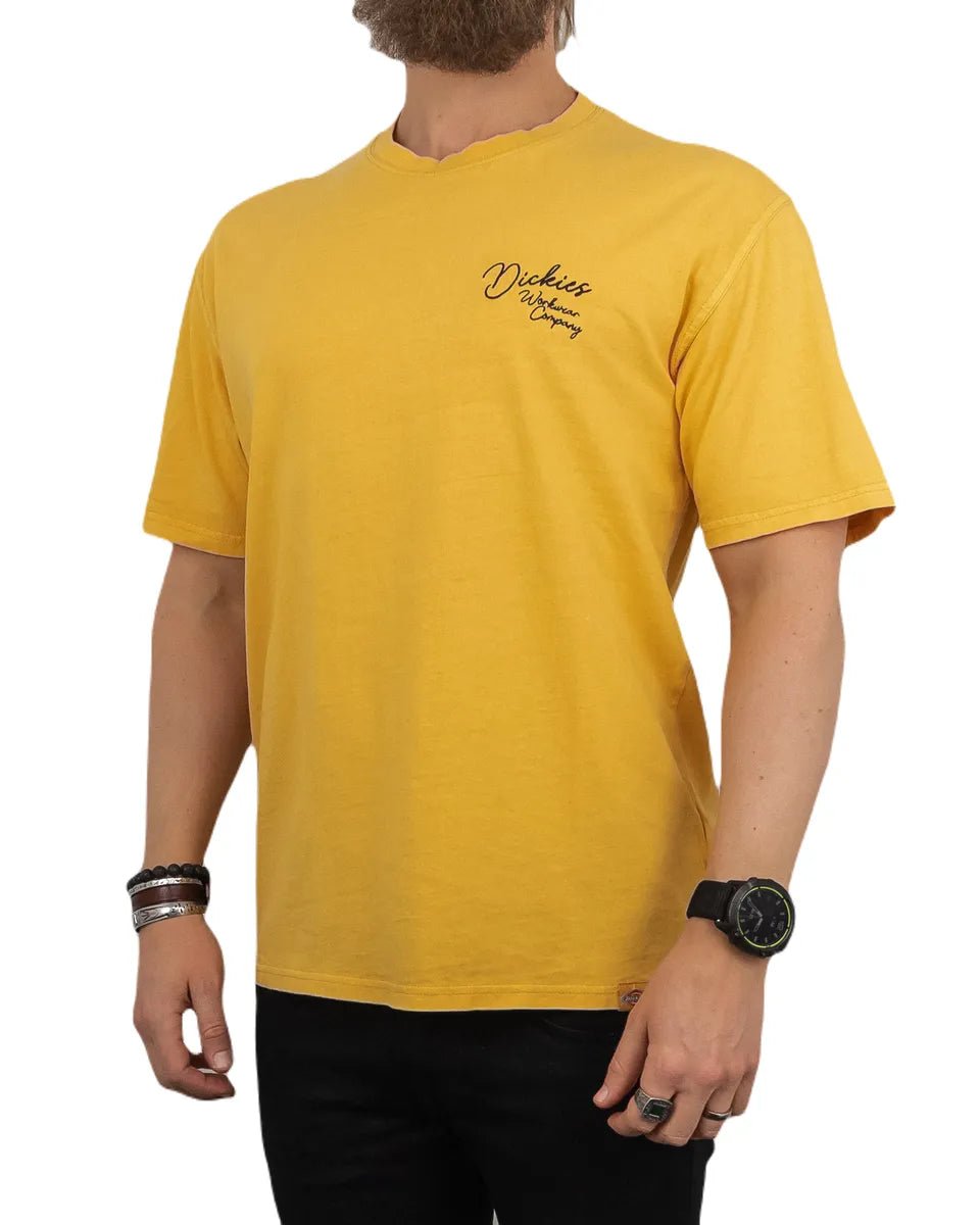Dickies - T-Shirt - Rope Brösttryck - Gul - jhstore.se