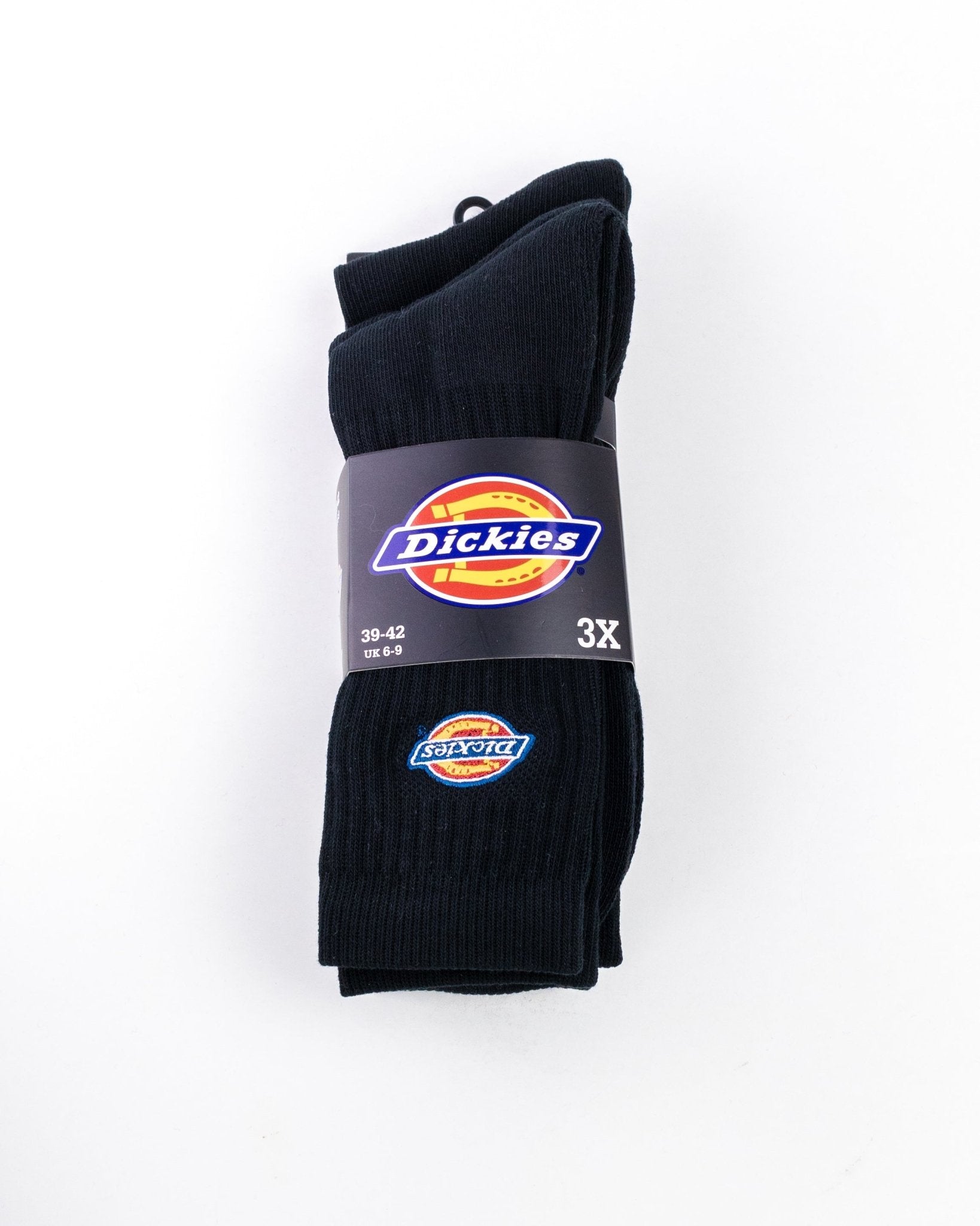 Dickies - Valley Grove 3p Sock Black - jhstore.se