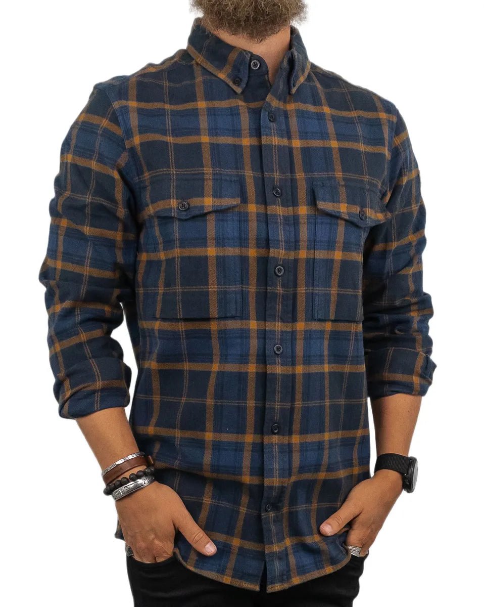 Fjällräven - Flanellskjorta Rutig - Övik - Blå - jhstore.se