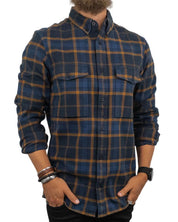 Fjällräven - Flanellskjorta Rutig - Övik - Blå - jhstore.se