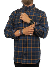 Fjällräven - Flanellskjorta Rutig - Övik - Blå - jhstore.se