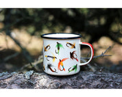 Gentlemens hardware - Emaljmugg Flugfiske - Vit - jhstore.se