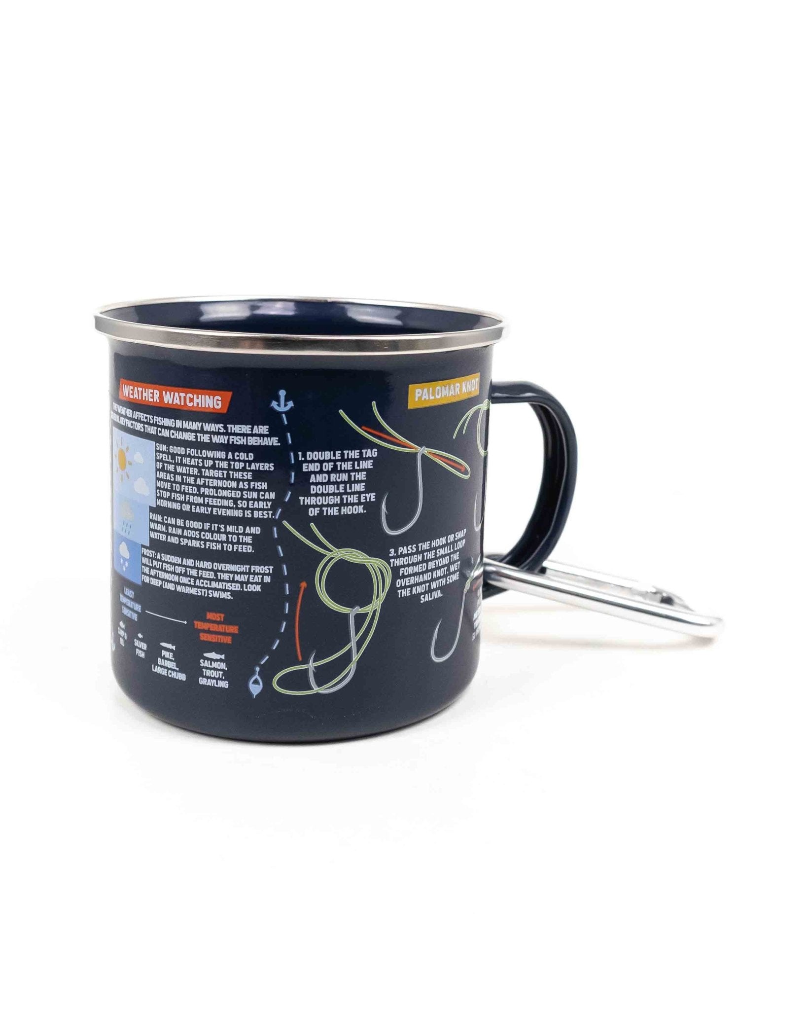 Gift Republic - Emaljmugg Blå - Fisketips - jhstore.se