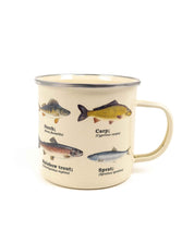 Gift Republic - Emaljmugg Vit - Fiskmotiv - jhstore.se