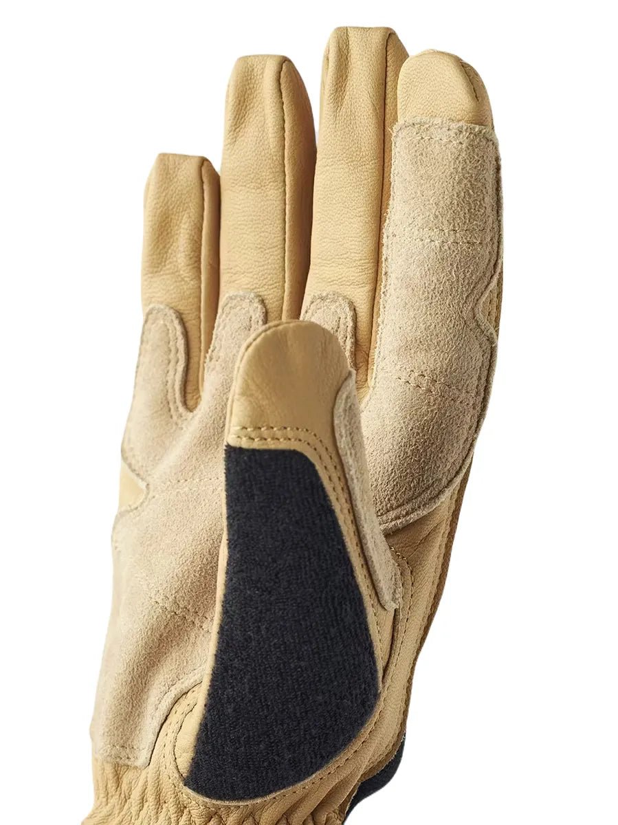 Hestra - Arbetshandske i getskinn - Titan Rope Handler - Gul - jhstore.se