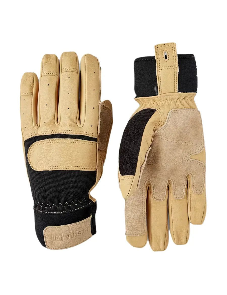Hestra - Arbetshandske i getskinn - Titan Rope Handler - Gul - jhstore.se