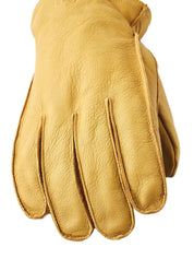 Hestra - Fodrad Skinnhandske i Getläder - Jon - Gul - jhstore.se