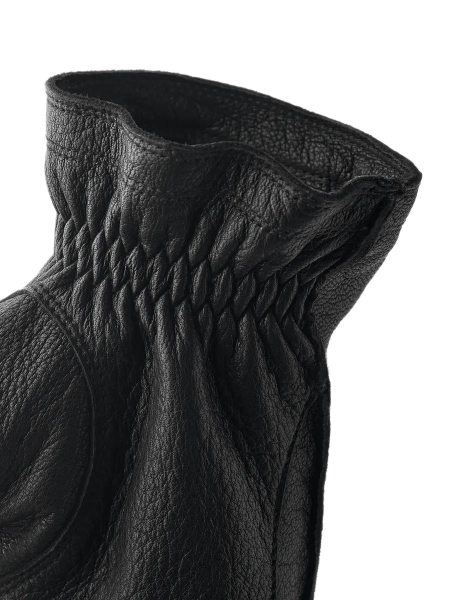 Hestra - Fodrad Skinnhandske i Getläder - Jon - Svart - jhstore.se