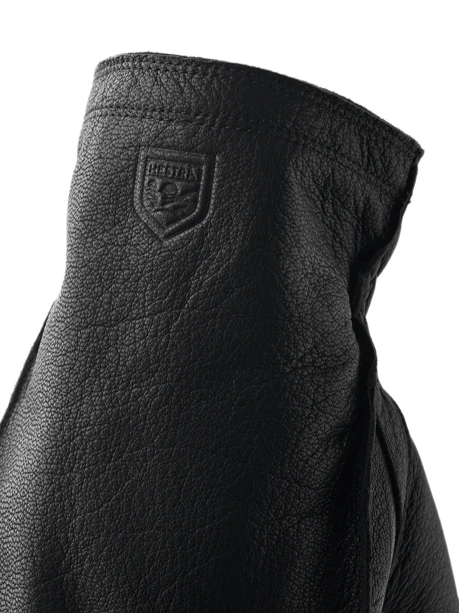 Hestra - Fodrad Skinnhandske i Getläder - Jon - Svart - jhstore.se