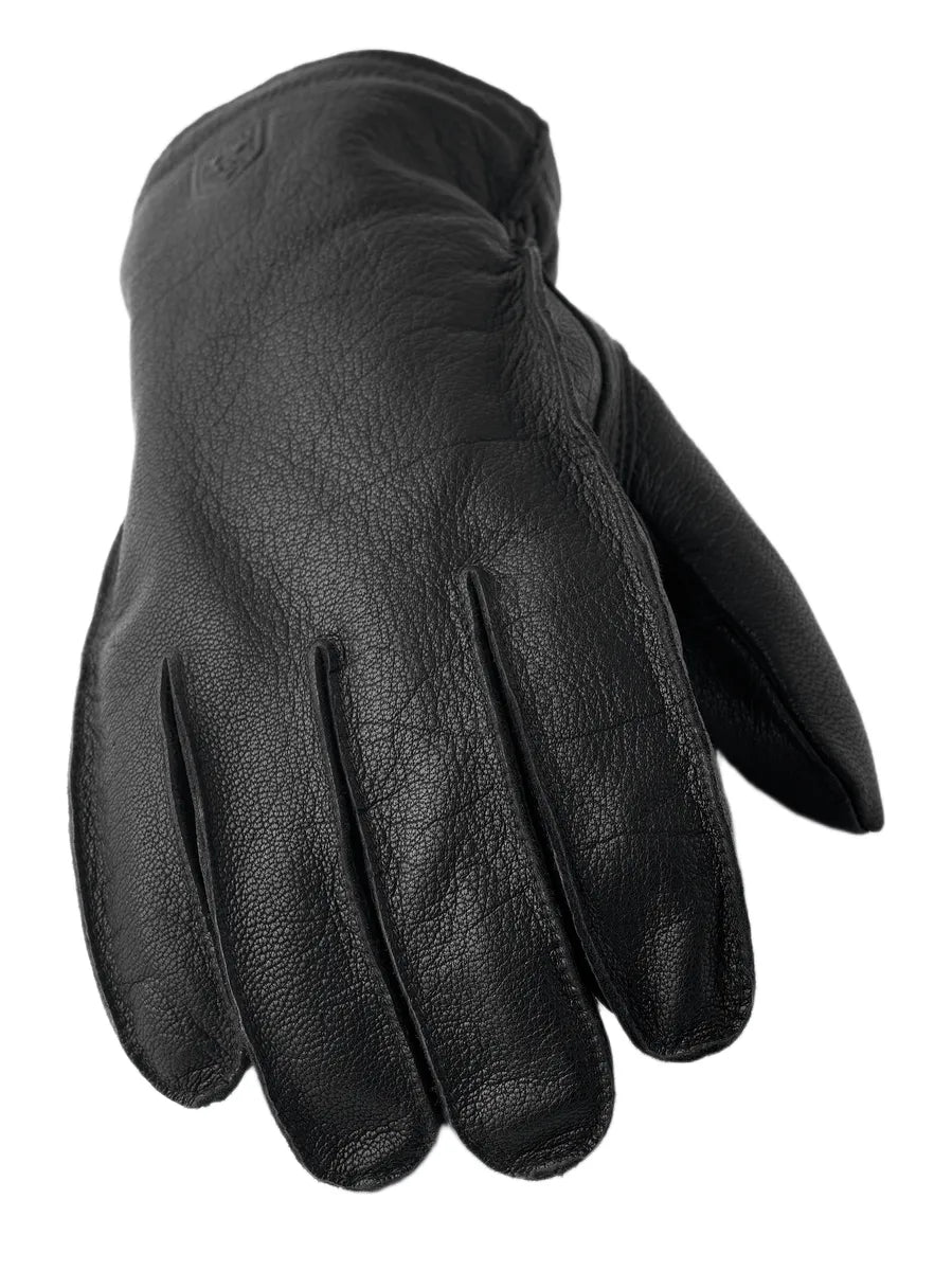 Hestra - Fodrad Skinnhandske i Getläder - Jon - Svart - jhstore.se