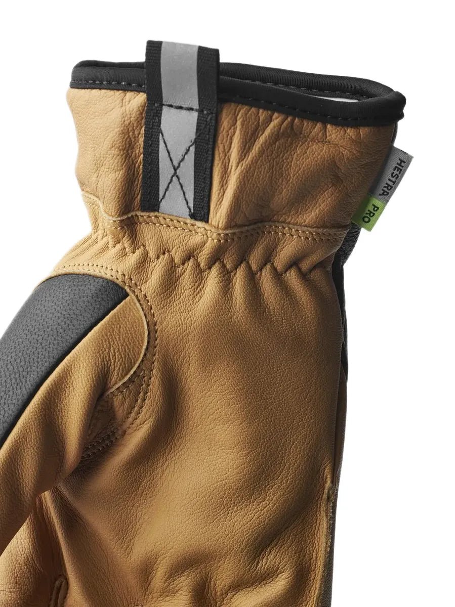 Hestra JOB - Läderhandske - Winter Pro 5 - Finger - Gul/Svart - jhstore.se