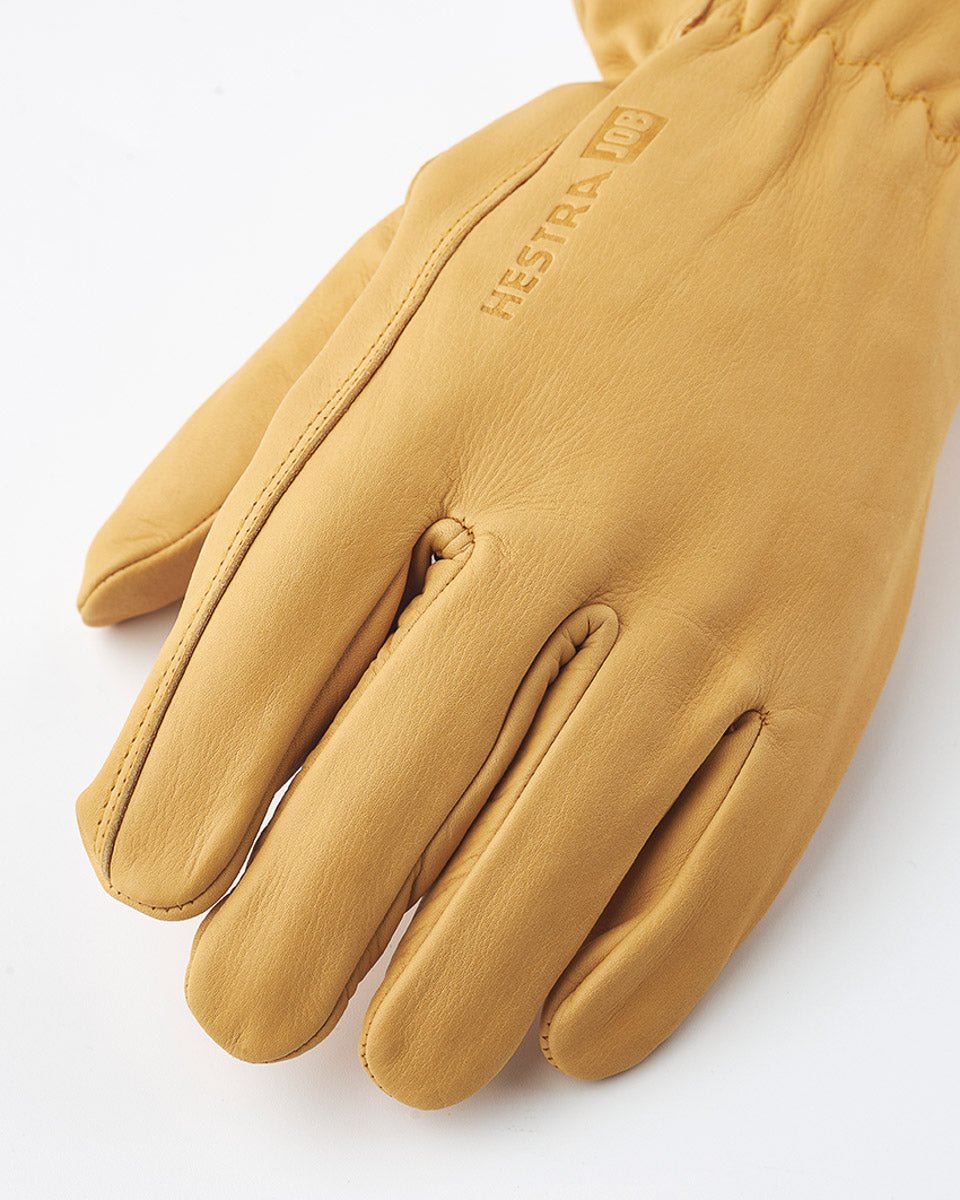 Hestra JOB - Skinnhandske Naturgul - Drivers Work Glove - jhstore.se
