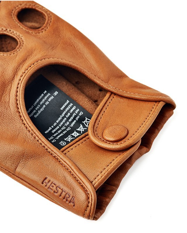 Hestra - Morgan - Bilhandske Brun Lammnappa - jhstore.se