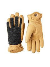 Hestra - Ullfodrad Getskinn handske - Daniel - Gul - jhstore.se