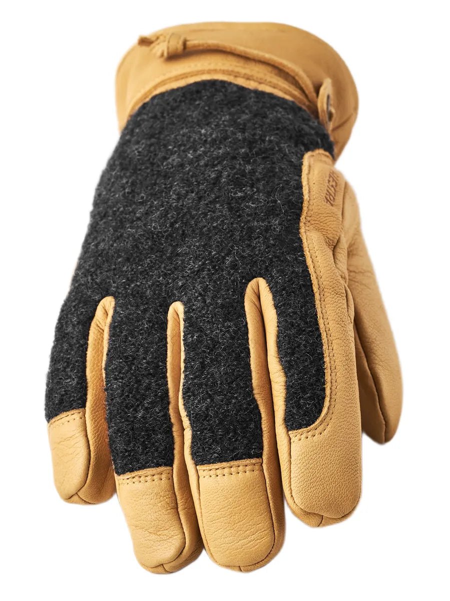 Hestra - Ullfodrad Getskinn handske - Daniel - Gul - jhstore.se