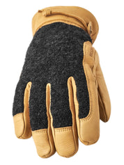 Hestra - Ullfodrad Getskinn handske - Daniel - Gul - jhstore.se